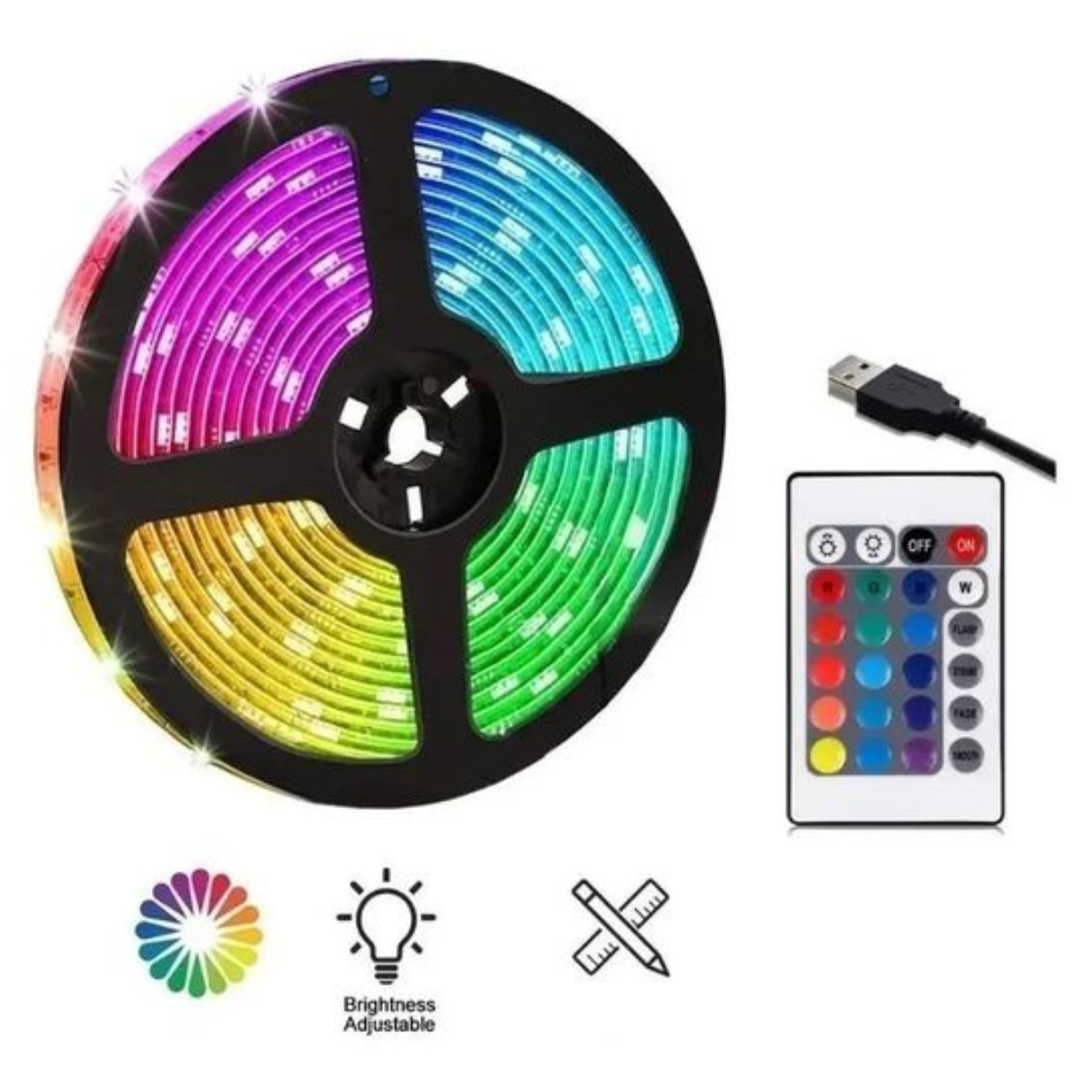 Tiras de Luces LED RGB 5 m con Control