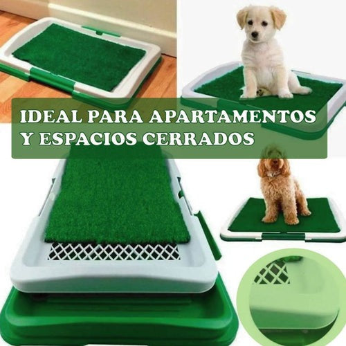 Baño Portátil con Césped Sintético para Perros