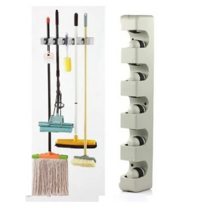 Organizador de Pared para Escobas y Mopas