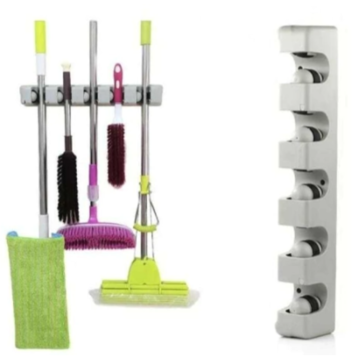 Organizador de Pared para Escobas y Mopas
