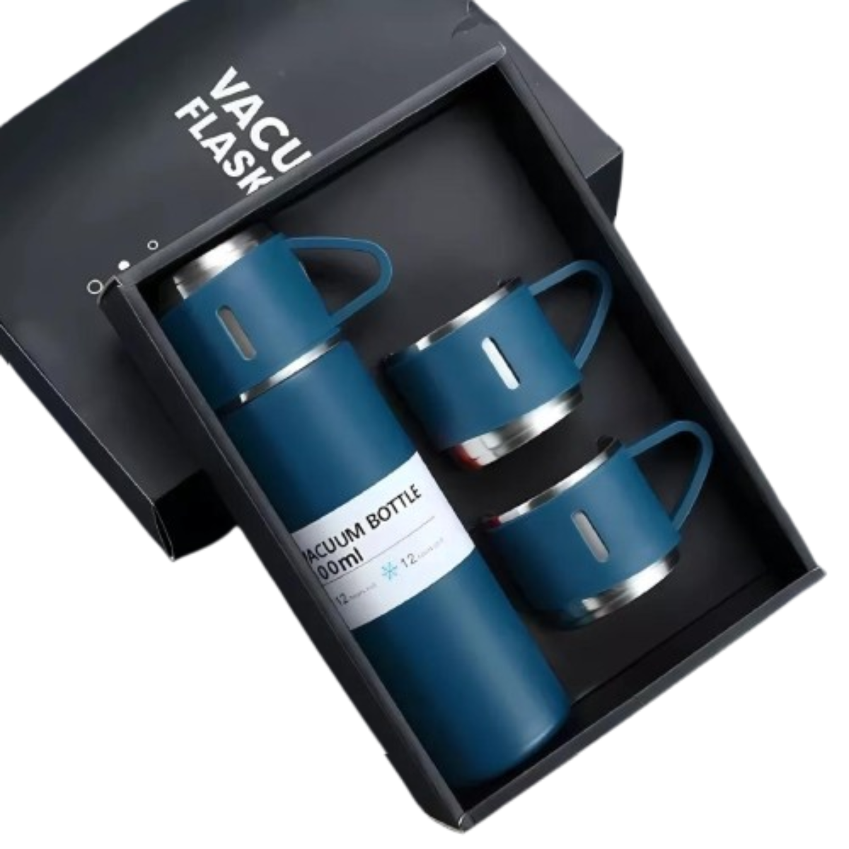 Set Termo de Acero 500 ml con 2 Tazas