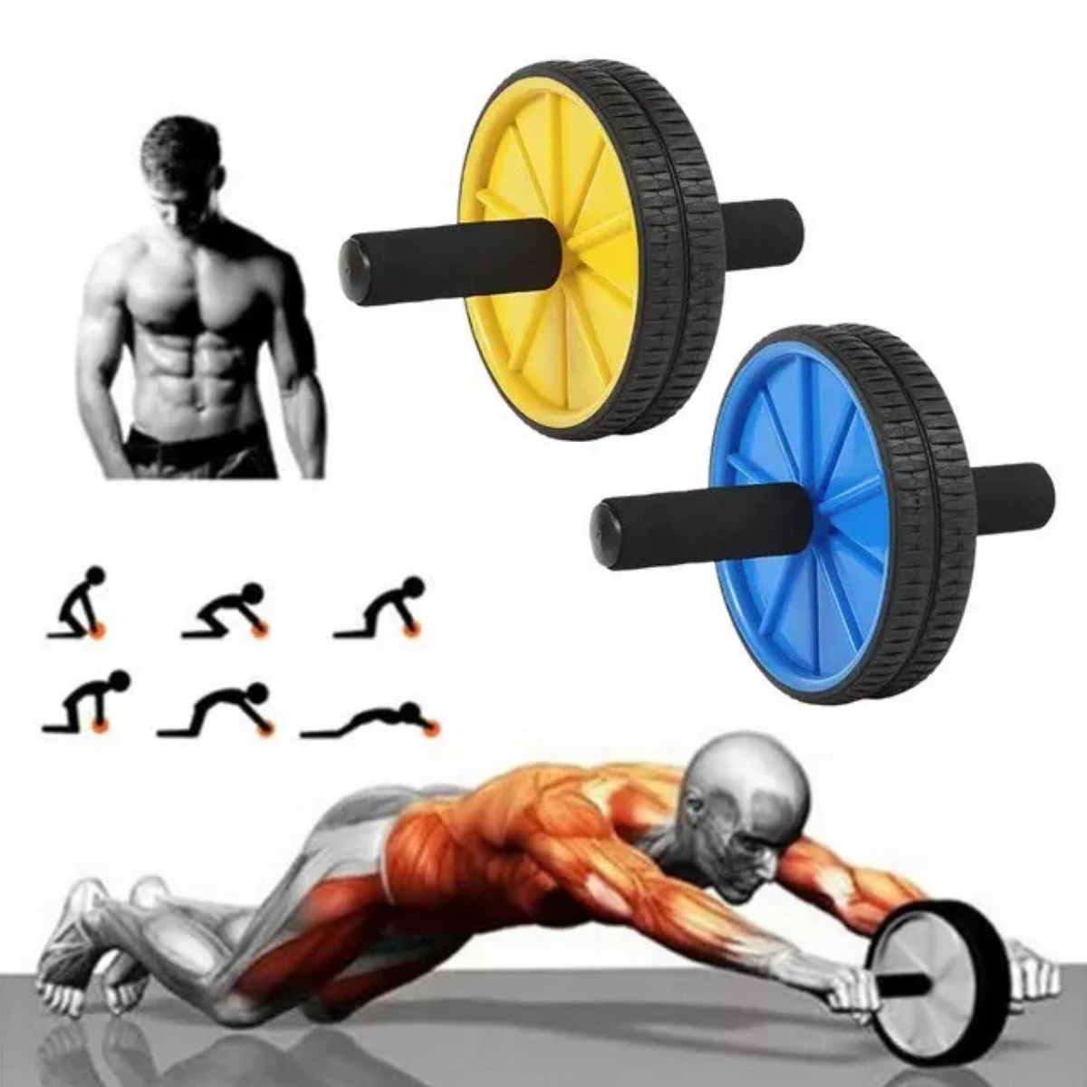 Rueda Abdominal para Entrenar en Casa