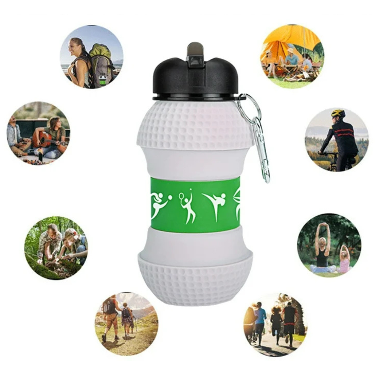 Botella Deportiva Plegable