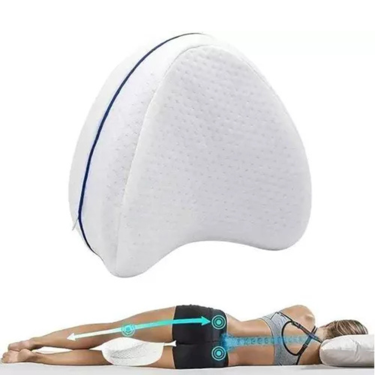 Almohada Ergonómica para Rodillas Memory Gel