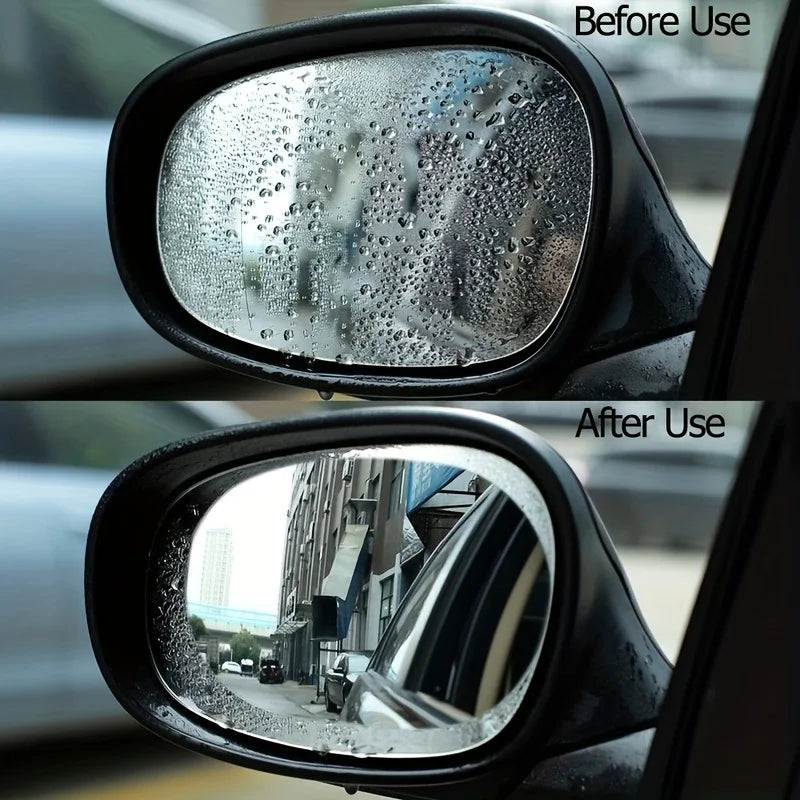 Láminas Antiempañantes para Espejos de Auto (Pack 2) – imagen referencial