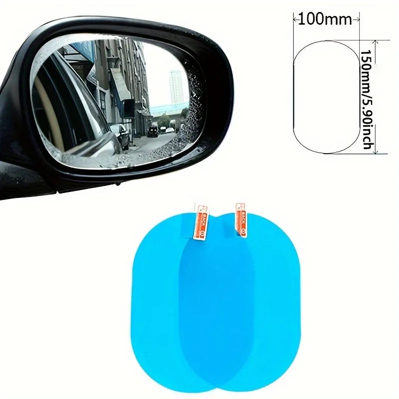 Láminas Antiempañantes para Espejos de Auto (Pack 2) – imagen referencial