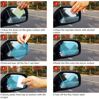 Láminas Antiempañantes para Espejos de Auto (Pack 2) – imagen referencial