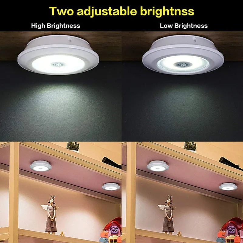 Set de 3 Luces LED Inalámbricas con Control Remoto – imagen referencial
