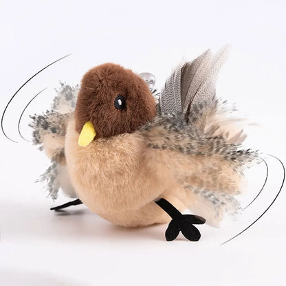 Pájaro Interactivo para Gatos con Sonido y Catnip – imagen referencial