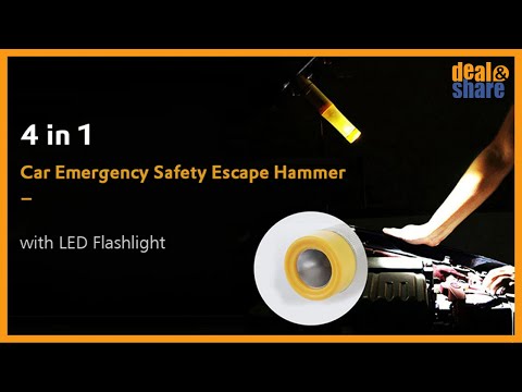 Video de Linterna 4 en 1 de Emergencia para Auto