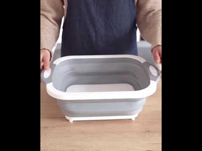 Video de Tabla de Picar Plegable con Escurridor 3 en 1