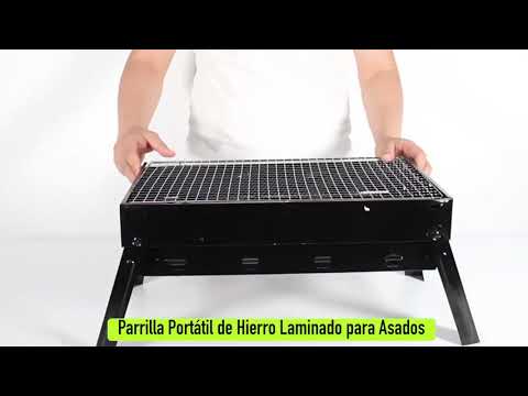 Video de Parrilla Portátil Plegable para Asados